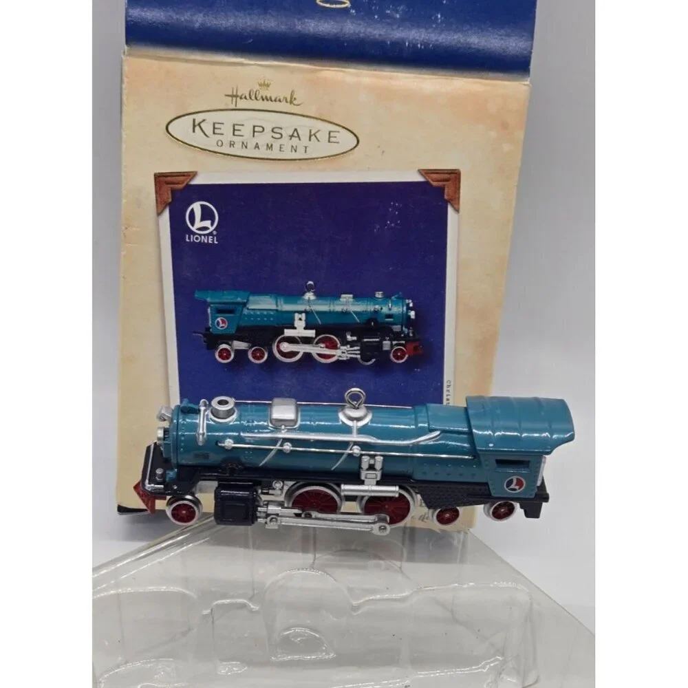 HALLMARK KEEPSAKE ORNAMENT BLUE COMET 400E STEAM LOCOMOTIVE LIONEL 2002